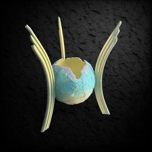 Rare *EARLY* Judi & Ron Lederer Planetary Sculpture Vtg Pottery Art Decor MCM - Picture 15 of 16